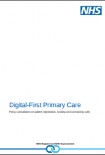 Digital-First Primary Care Policy: consultation on patient registration, funding and contracting rules 